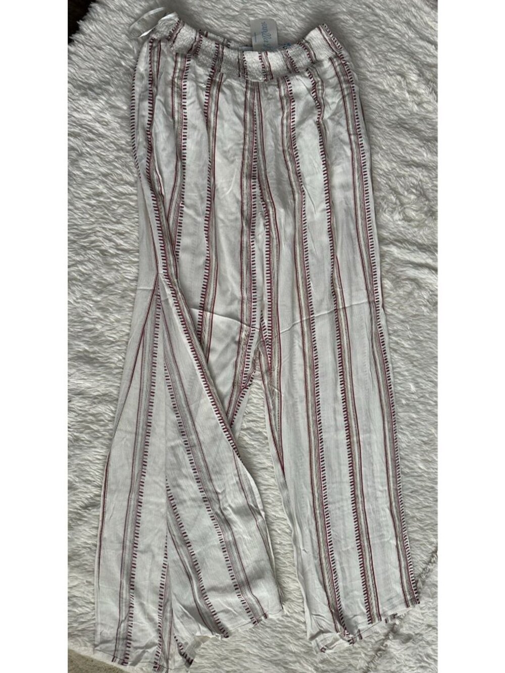 NWT Honey Belle wide leg side split pants size small
